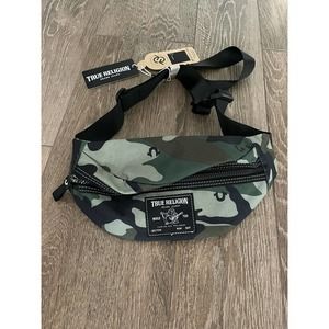 TRUE RELIGION Belt Bag Sling Pack Travel Bag Phone NWOT Esox TR101401 Camouflage
